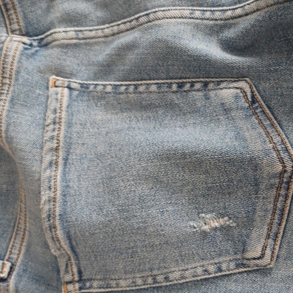 Agolde Size 26 Sophie Distressed Hem Blue Jeans - Picture 13 of 15